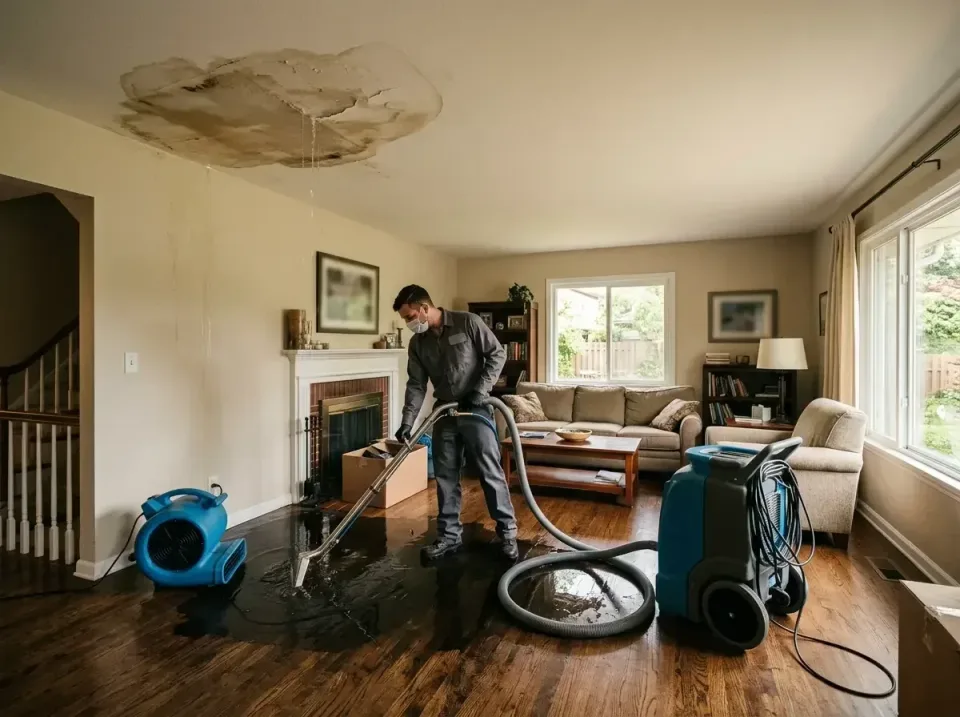 attic-pipe-burst-ceiling-drip-008 — frequently asked questions, Water Damage Restoration & Carpet Care in Dubuque, IA